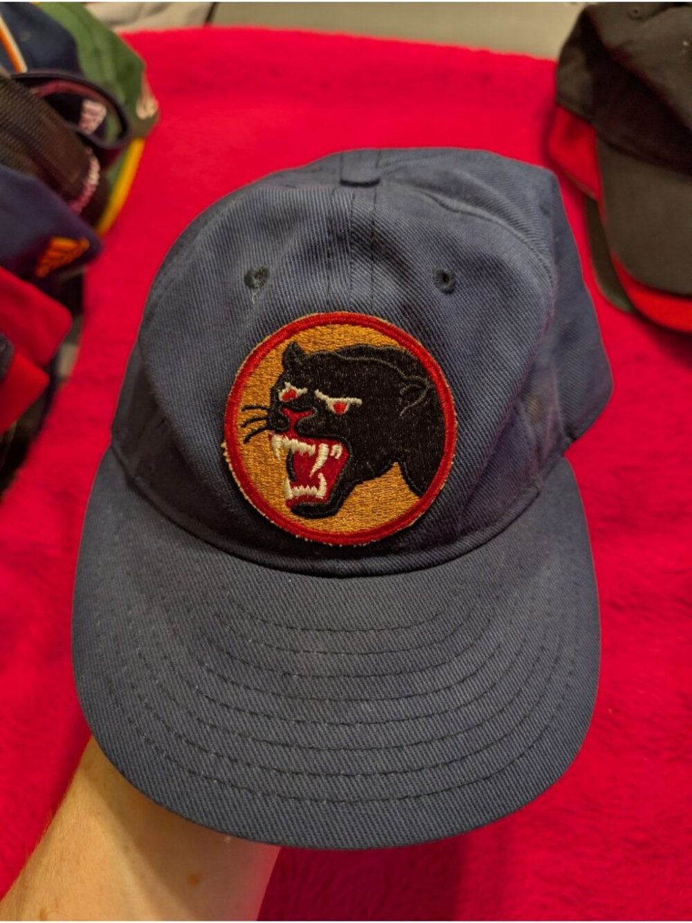 Ebbets Field Flannels 1936 Montreal Black Panthers Hat Navy Wool Baseball Cap